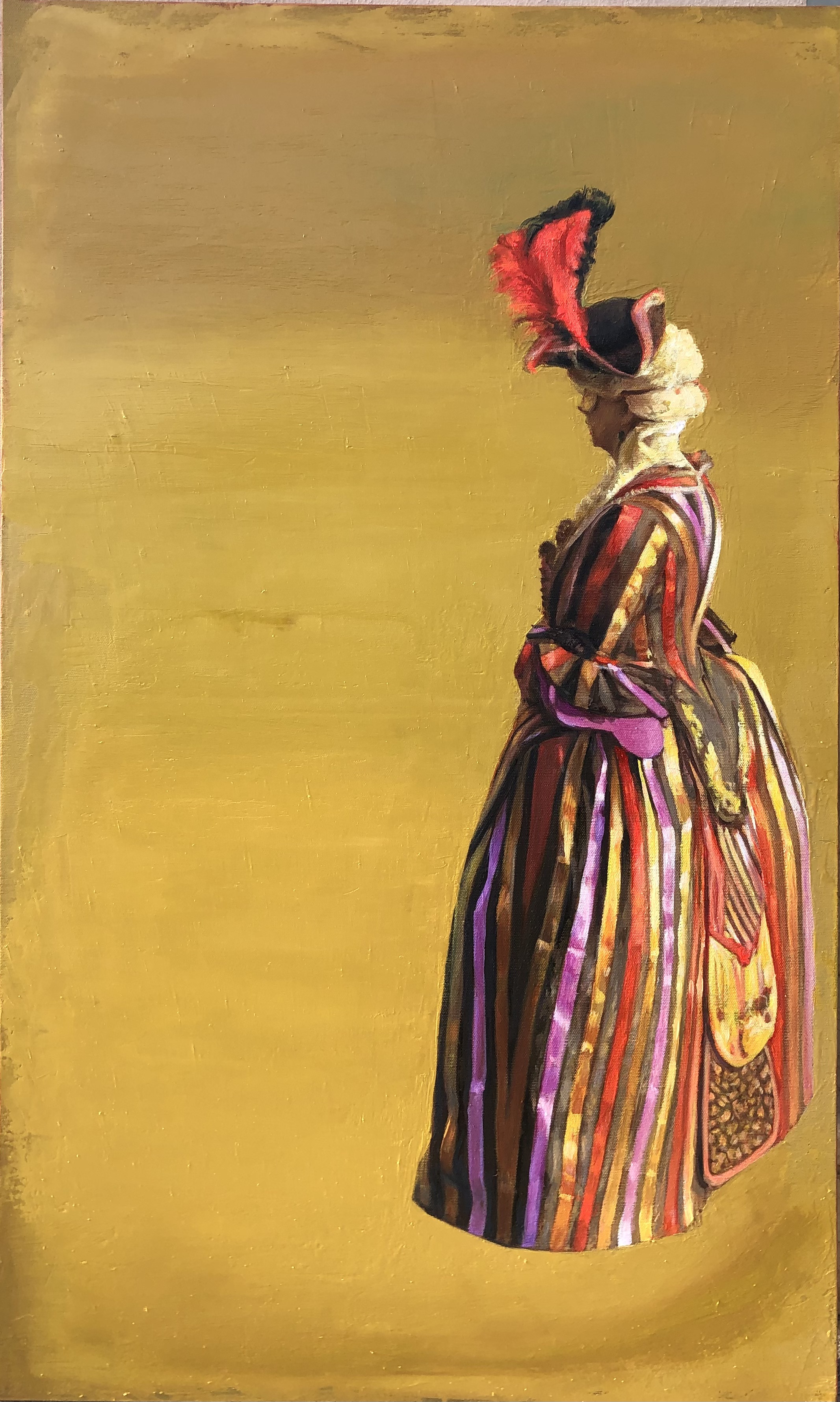 L'ultima Carne -la morte del tempo -olio su tela 60x100 -2024