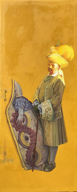 L'ultima carne - Prevaricazione - olio su tela - 50x100 - 2024